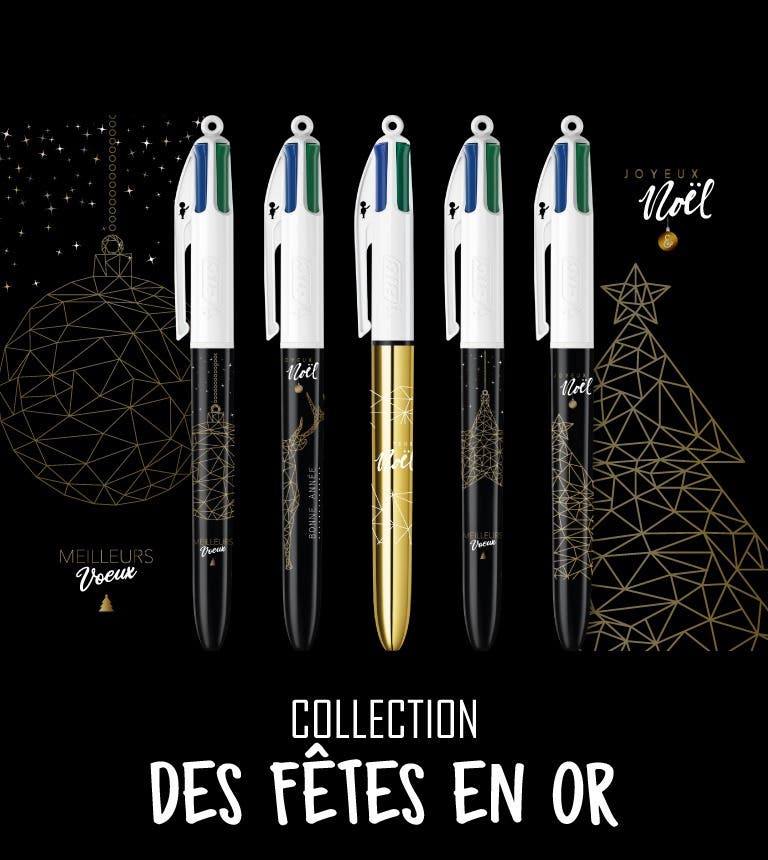 Collection BIC 4 Couleurs - Des fêtes en or
