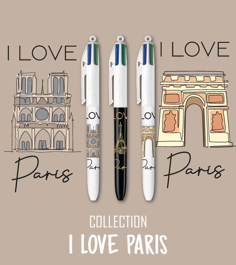 Collection BIC 4 Couleurs - I love Paris