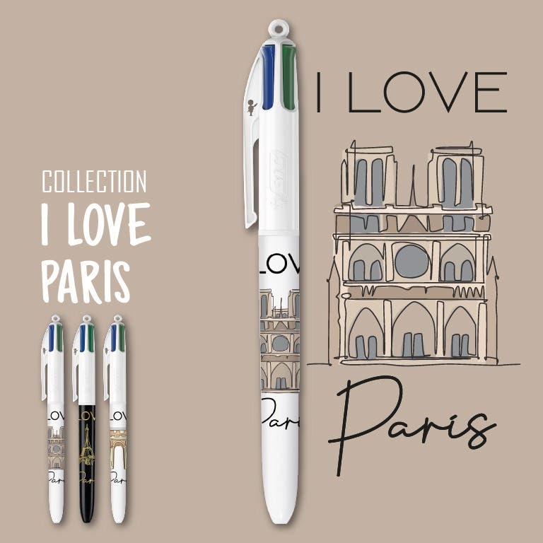Collection BIC 4 Couleurs - I love Paris