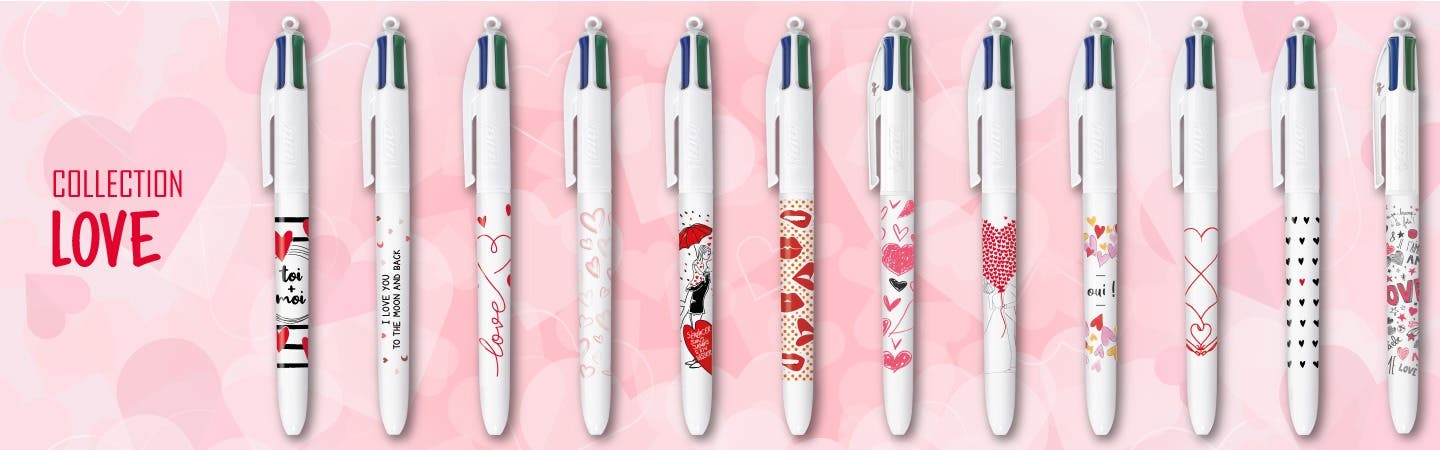 Collection BIC 4 Couleurs - Coffret Love