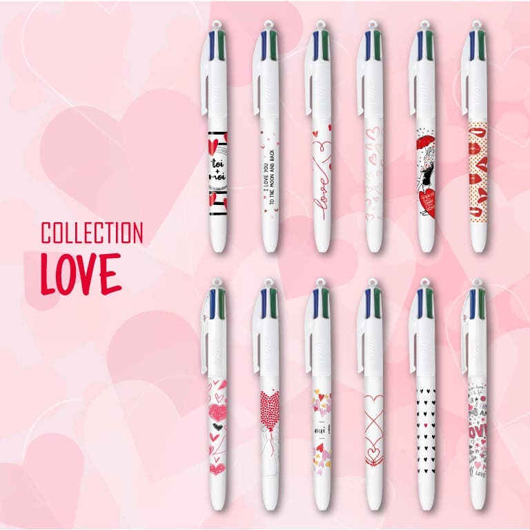 Collection BIC 4 Couleurs - Coffret Love