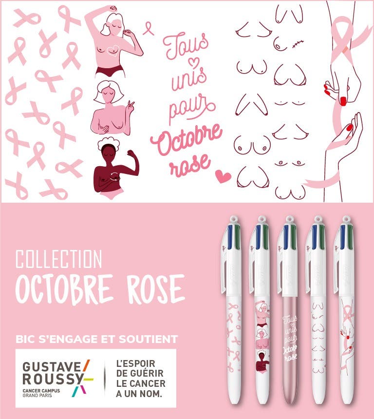 Collection BIC 4 Couleurs - Octobre Rose