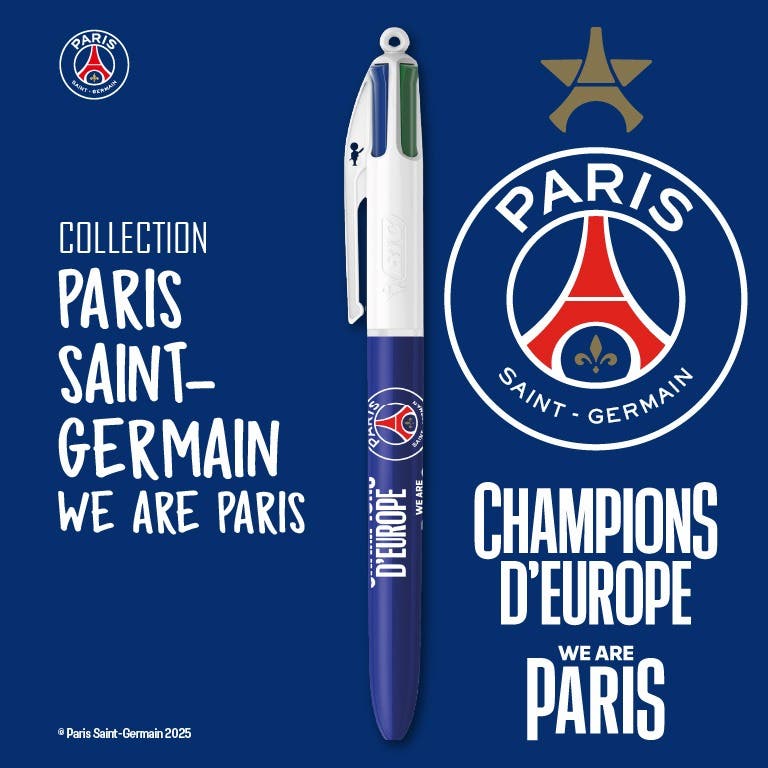 Collection BIC 4 Couleurs Paris Saint-Germain We are Paris
