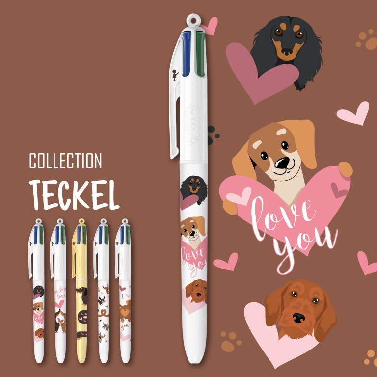 Collection BIC 4 Couleurs - Teckel