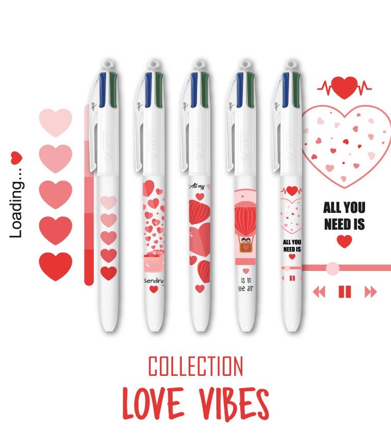 Collection BIC 4 Couleurs - Love Vibes