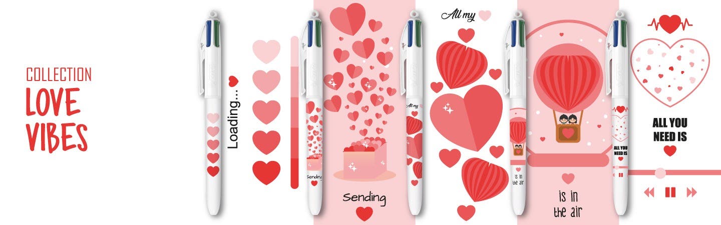 Collection BIC 4 Couleurs - Love Vibes