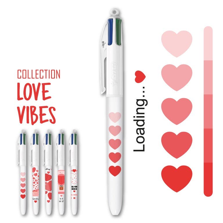 Collection BIC 4 Couleurs - Love Vibes