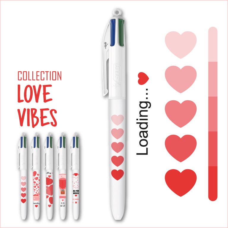 Collection BIC 4 Couleurs - Love Vibes