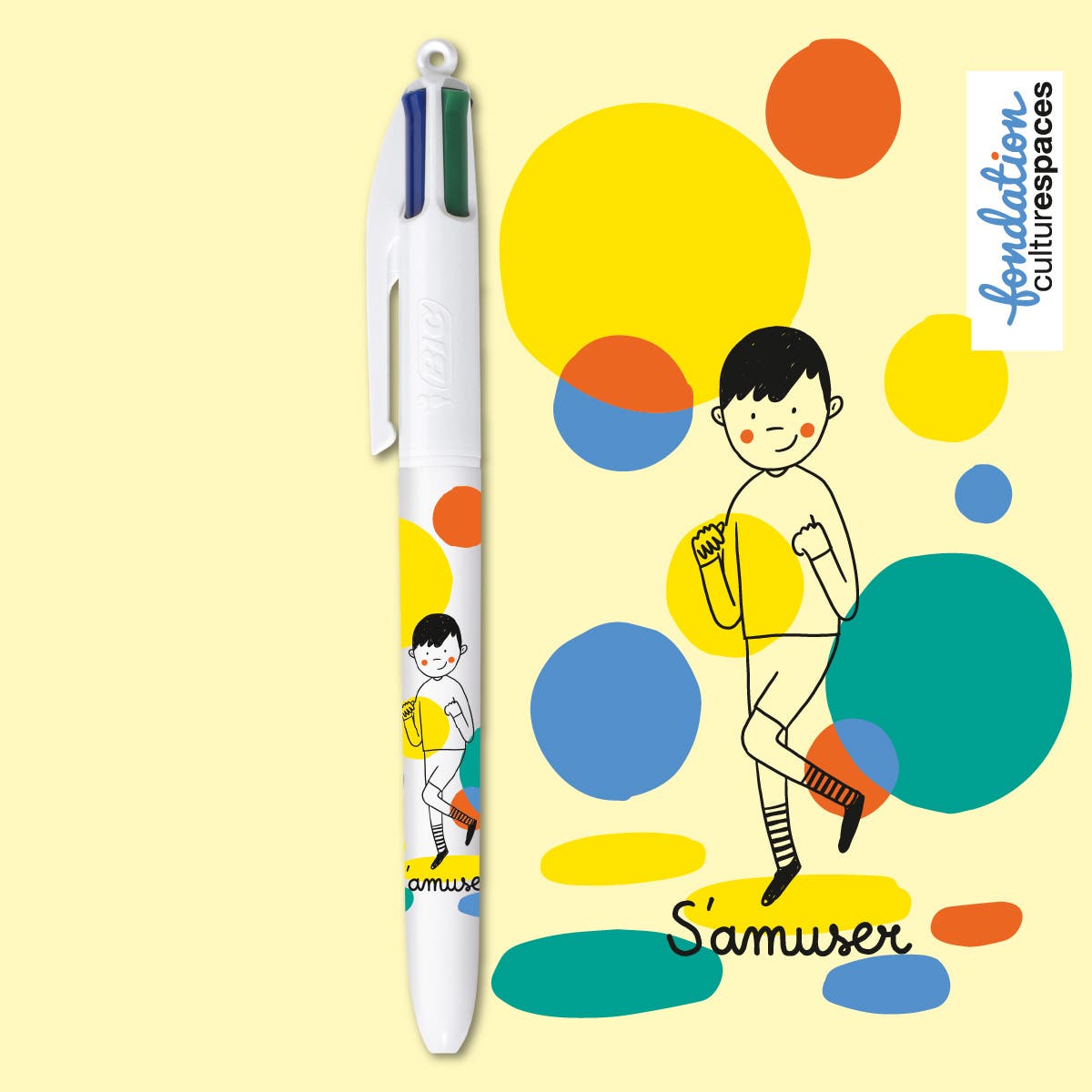 Promo Pack stylo 4 couleurs effaçable et rechargeable + cartouches  classique cultura chez Cultura