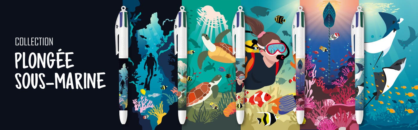 Collection BIC 4 Couleurs - Plong&eacute;e sous-marine