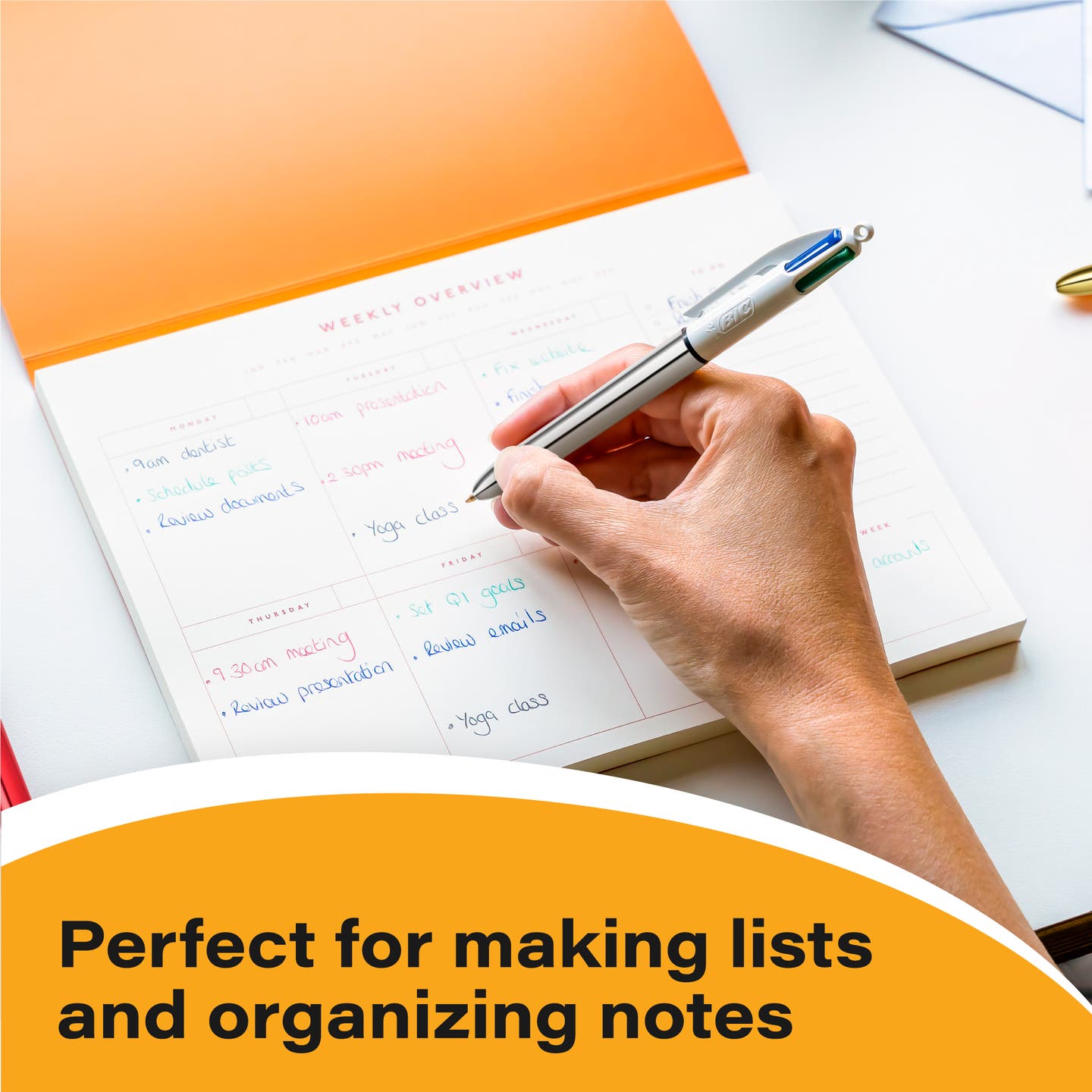 perfect for making lists and organizing notes