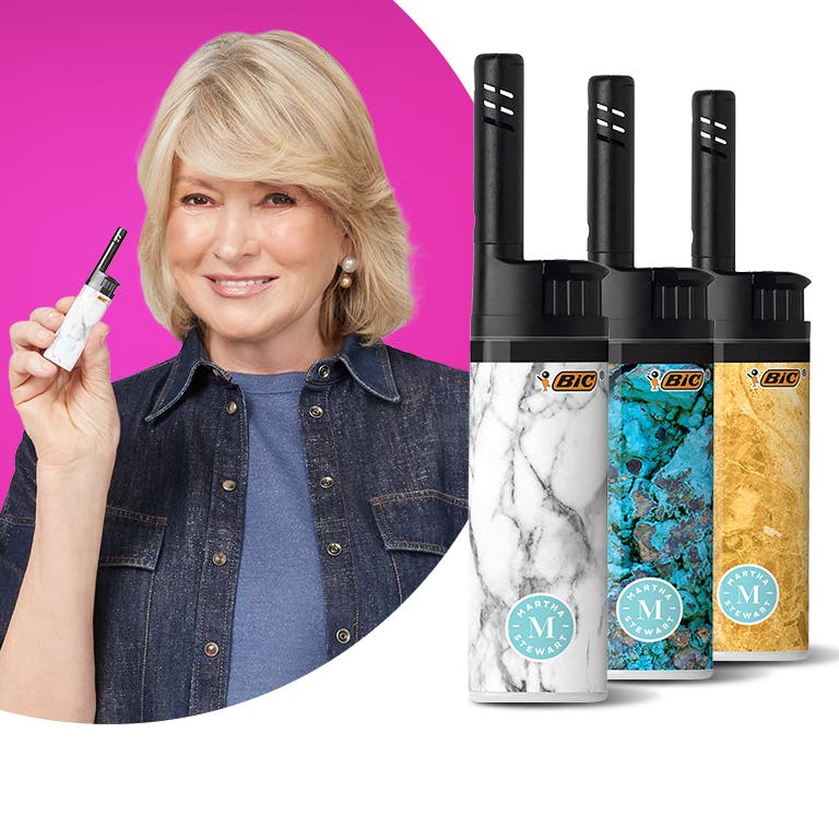 Martha Stewart Special Edition EZ Reach Lighter  Bring a touch of function and fashion into your home. Martha Stewart EZ Reach lighters feature different marble-inspired designs.