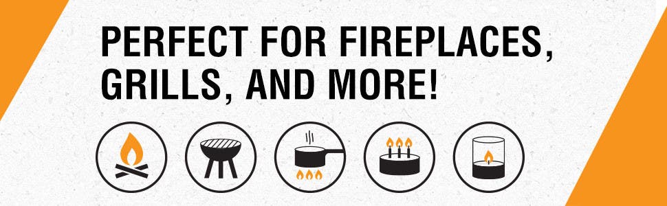 Perfect for fireplaces, grills and more